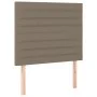 Box spring bed with taupe gray fabric mattress 100x200 cm by , Beds and slatted bases - Ref: Foro24-3131493, Price: 370,67 €,...