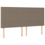 Cama box spring con colchón tela gris taupe 200x200 cm de , Camas y somieres - Ref: Foro24-3132181, Precio: 711,84 €, Descuen...