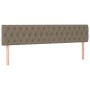 Cama box spring con colchón LED tela gris taupe 200x200 cm de , Camas y somieres - Ref: Foro24-3133985, Precio: 659,89 €, Des...