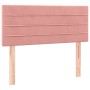 Cama box spring colchón y LED terciopelo rosa 90x200 cm de , Camas y somieres - Ref: Foro24-3134446, Precio: 293,40 €, Descue...