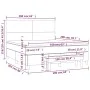 Cama box spring con colchón terciopelo verde oscuro 160x200 cm de , Camas y somieres - Ref: Foro24-3137734, Precio: 619,69 €,...
