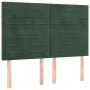 Box spring bed with dark green velvet mattress 140x190 cm by , Beds and slatted bases - Ref: Foro24-3137902, Price: 560,99 €,...