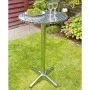 HI Mesa plegable de aluminio redonda tipo bistró 60x60x(58-115) cm de HI, Mesas de jardín - Ref: Foro24-423949, Precio: 85,23...