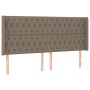 Cama box spring colchón y luces LED tela gris taupe 200x200 cm de , Camas y somieres - Ref: Foro24-3139145, Precio: 787,55 €,...