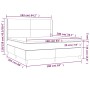 Cama box spring colchón y LED terciopelo verde oscuro 160x200cm de , Camas y somieres - Ref: Foro24-3139454, Precio: 605,57 €...