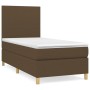 Cama box spring con colchón tela marrón oscuro 90x200 cm de , Camas y somieres - Ref: Foro24-3142148, Precio: 328,81 €, Descu...