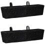 Conjunto de jardineras 2 piezas jacinto de agua negro de vidaXL, Maceteros y jardineras - Ref: Foro24-45582, Precio: 100,27 €...