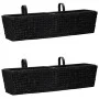Conjunto de jardineras 2 piezas jacinto de agua negro de vidaXL, Maceteros y jardineras - Ref: Foro24-45582, Precio: 92,13 €,...