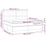 Cama box spring con colchón tela gris taupe 200x200 cm de , Camas y somieres - Ref: Foro24-3142685, Precio: 760,01 €, Descuen...