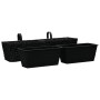 Conjunto de jardineras 2 piezas jacinto de agua negro de vidaXL, Maceteros y jardineras - Ref: Foro24-45582, Precio: 100,27 €...