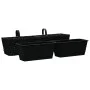 Conjunto de jardineras 2 piezas jacinto de agua negro de vidaXL, Maceteros y jardineras - Ref: Foro24-45582, Precio: 92,13 €,...