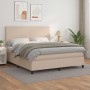 Cama box spring con colchón cuero sintético capuchino 180x200cm de , Camas y somieres - Ref: Foro24-3142742, Precio: 648,50 €...