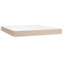 Cama box spring con colchón cuero sintético capuchino 180x200cm de , Camas y somieres - Ref: Foro24-3142742, Precio: 648,50 €...