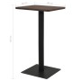 Mesa de bistró ceniza oscuro 60x60x107 cm de , Mesas de cocina y de comedor - Ref: Foro24-321925, Precio: 100,26 €, Descuento: %