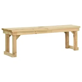 Banco de jardín de madera de pino impregnada 140 cm de , Bancos de jardín - Ref: Foro24-44899, Precio: 101,28 €, Descuento: %