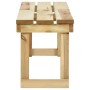 Banco de jardín de madera de pino impregnada 140 cm de , Bancos de jardín - Ref: Foro24-44899, Precio: 106,02 €, Descuento: %