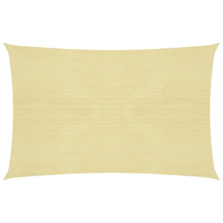 Toldo de vela beige HDPE 160 g/m² 3,5x4,5 m de , Sombrillas - Ref: Foro24-311131, Precio: 34,28 €, Descuento: %