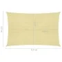 Toldo de vela beige HDPE 160 g/m² 3,5x4,5 m de , Sombrillas - Ref: Foro24-311131, Precio: 38,61 €, Descuento: %