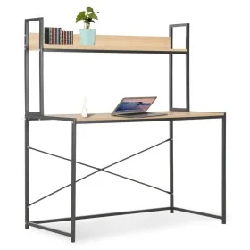 Black and oak computer desk 120x60x138 cm by , Desks - Ref: Foro24-20256, Price: 103,32 €, Discount: %
