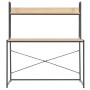 Escritorio para ordenador negro y roble 120x60x138 cm de , Escritorios - Ref: Foro24-20256, Precio: 105,14 €, Descuento: %