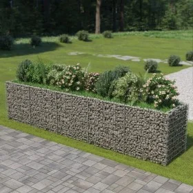 Arriate de gaviones de acero 450x90x100 cm de vidaXL, Maceteros y jardineras - Ref: Foro24-143552, Precio: 218,97 €, Descuent...