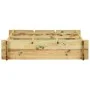 Arriate de madera impregnada 90x90x20 cm de , Maceteros y jardineras - Ref: Foro24-41914, Precio: 35,15 €, Descuento: %
