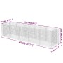 Arriate de gaviones de acero 450x90x100 cm de vidaXL, Maceteros y jardineras - Ref: Foro24-143552, Precio: 237,60 €, Descuent...
