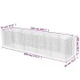 Arriate de gaviones de acero 450x90x100 cm de vidaXL, Maceteros y jardineras - Ref: Foro24-143552, Precio: 218,97 €, Descuent...