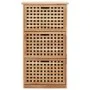 Mueble zapatero de madera maciza de nogal 55x20x104 cm de vidaXL, Zapateros y organizadores de calzado - Ref: Foro24-247600, ...