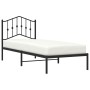 Estructura de cama con cabecero metal negro 80x200 cm de , Camas y somieres - Ref: Foro24-373780, Precio: 68,29 €, Descuento: %