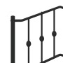 Estructura de cama con cabecero metal negro 80x200 cm de , Camas y somieres - Ref: Foro24-373780, Precio: 68,29 €, Descuento: %