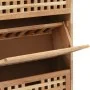 Mueble zapatero de madera maciza de nogal 55x20x104 cm de vidaXL, Zapateros y organizadores de calzado - Ref: Foro24-247600, ...