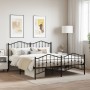 Estructura de cama cabecero y pie de cama metal negro 160x200cm de , Camas y somieres - Ref: Foro24-373810, Precio: 117,89 €,...