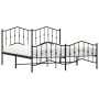 Estructura de cama cabecero y pie de cama metal negro 160x200cm de , Camas y somieres - Ref: Foro24-373810, Precio: 117,89 €,...