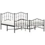 Estructura de cama cabecero y pie de cama metal negro 160x200cm de , Camas y somieres - Ref: Foro24-373810, Precio: 115,97 €,...