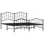 Estructura de cama cabecero y pie de cama metal negro 160x200cm de , Camas y somieres - Ref: Foro24-373810, Precio: 115,97 €,...