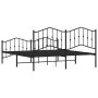 Estructura de cama cabecero y pie de cama metal negro 160x200cm de , Camas y somieres - Ref: Foro24-373810, Precio: 115,97 €,...