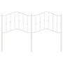 Cabecero de metal blanco 140 cm de , Cabeceros y pies de cama - Ref: Foro24-373871, Precio: 32,00 €, Descuento: %
