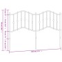 Cabecero de metal blanco 140 cm de , Cabeceros y pies de cama - Ref: Foro24-373871, Precio: 32,00 €, Descuento: %