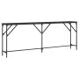 Mesa consola madera de ingeniería negra 200x29x75 cm de , Mesas auxiliares - Ref: Foro24-837777, Precio: 58,36 €, Descuento: %
