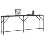 Mesa consola madera de ingeniería negra 200x29x75 cm de , Mesas auxiliares - Ref: Foro24-837777, Precio: 59,18 €, Descuento: %