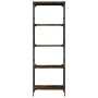 Librería 5 estantes madera ingeniería roble ahumado 59x35x171cm de , Librerías y estanterías - Ref: Foro24-837624, Precio: 67...