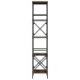Librería 5 estantes madera ingeniería roble ahumado 59x35x171cm de , Librerías y estanterías - Ref: Foro24-837624, Precio: 67...