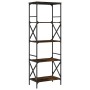 Librería 5 estantes madera ingeniería roble ahumado 59x35x171cm de , Librerías y estanterías - Ref: Foro24-837624, Precio: 67...