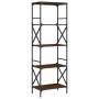 Librería 5 estantes madera ingeniería roble marrón 59x35x171cm de , Librerías y estanterías - Ref: Foro24-837626, Precio: 60,...