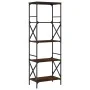 Librería 5 estantes madera ingeniería roble marrón 59x35x171cm de , Librerías y estanterías - Ref: Foro24-837626, Precio: 60,...
