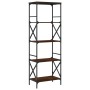 Librería 5 estantes madera ingeniería roble marrón 59x35x171cm de , Librerías y estanterías - Ref: Foro24-837626, Precio: 60,...