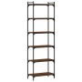 Librería 6 estantes madera ingeniería roble marrón 60x30x188 cm de , Librerías y estanterías - Ref: Foro24-837666, Precio: 76...