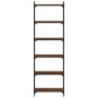 Librería 6 estantes madera ingeniería roble marrón 60x30x188 cm de , Librerías y estanterías - Ref: Foro24-837666, Precio: 76...