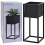 H&S Collection Macetero sobre soporte de metal negro 50 cm de H&S Collection, Maceteros y jardineras - Ref: Foro24-424358, Pr...